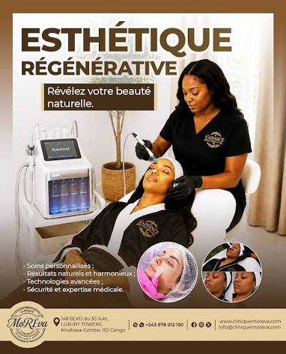 Clinique Moreva : des soins adaptés pour retrouver l&rsquo;éclat de votre peau. Kinshasa